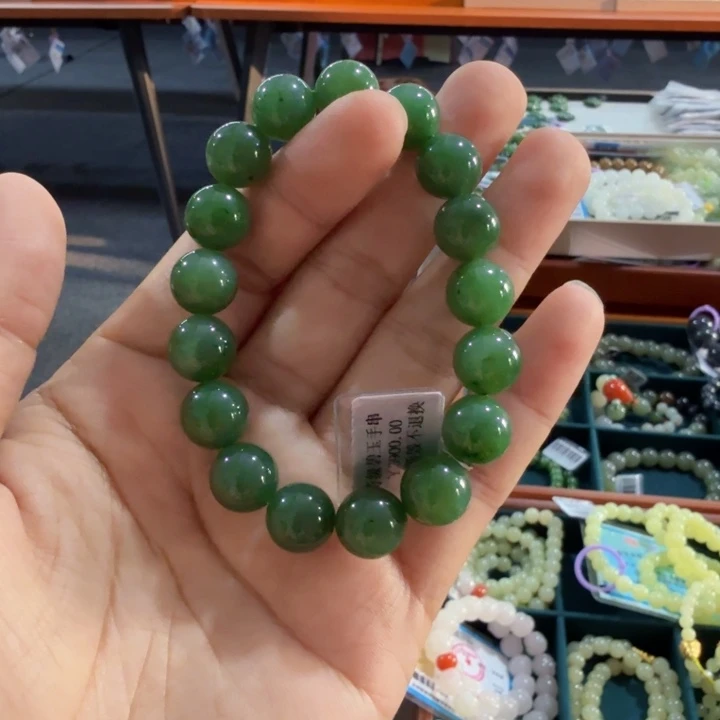 手串未镶嵌和田玉新疆碧玉手串