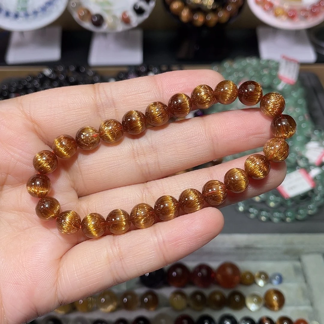水晶手链未镶嵌铜顺发手串