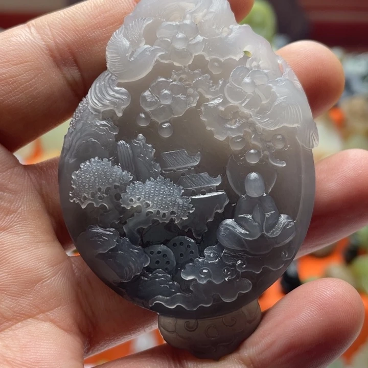 和田玉未镶嵌挂件