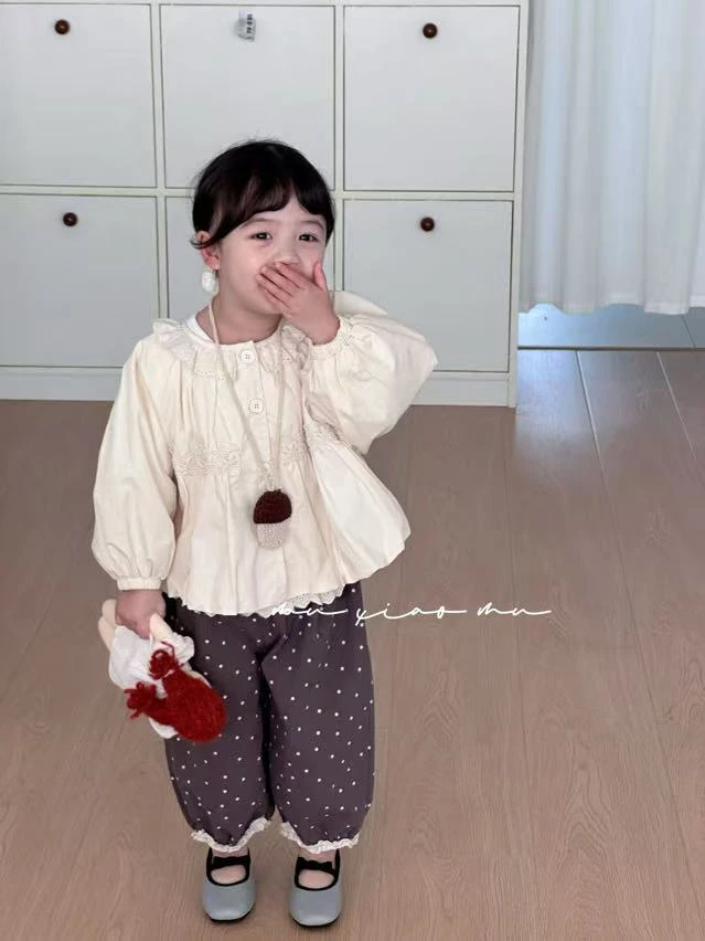 MXM-花边领风衣外套-女童时尚-8006