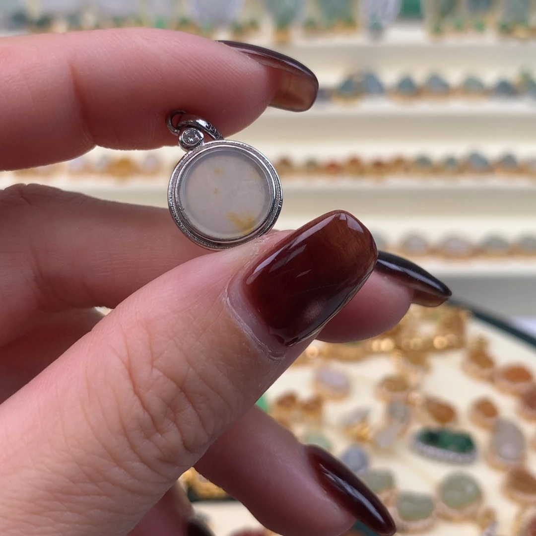 翡翠银S925镶嵌颈饰