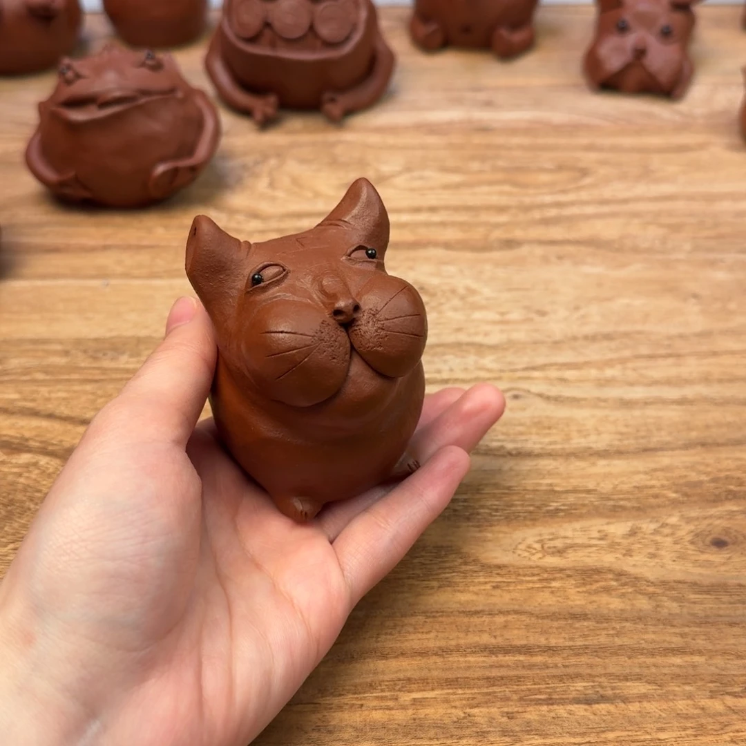 紫砂茶壶前**锦老虎老虎