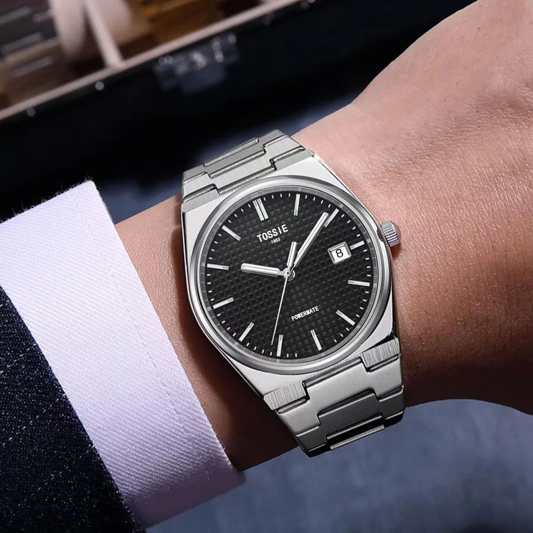 T-超级玩家黑面-全自动机械表夜光防水日历镂空腕表男士手表