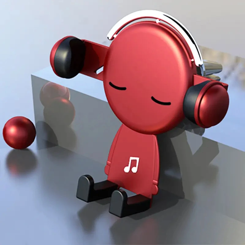 手机车载支架可爱卡通汽车出风口导航支撑架车用重力全自动通用型