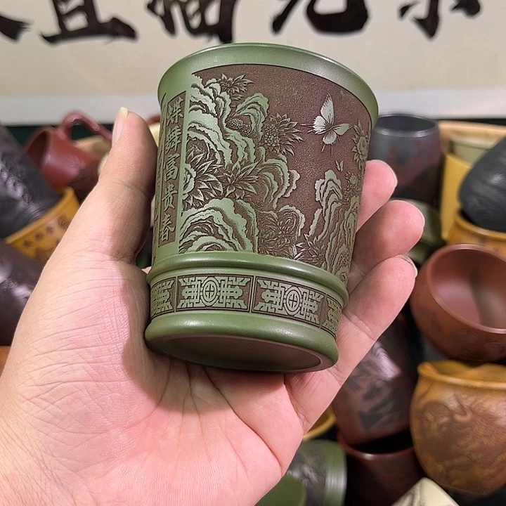 茶杯紫砂全手工紫砂主人杯