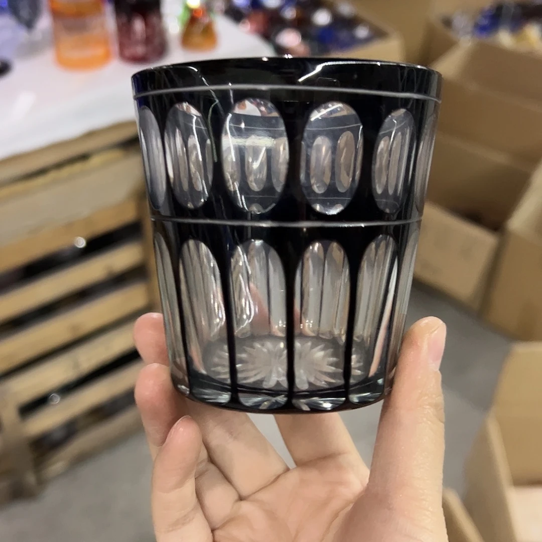 平底款水晶玻璃微瑕一个