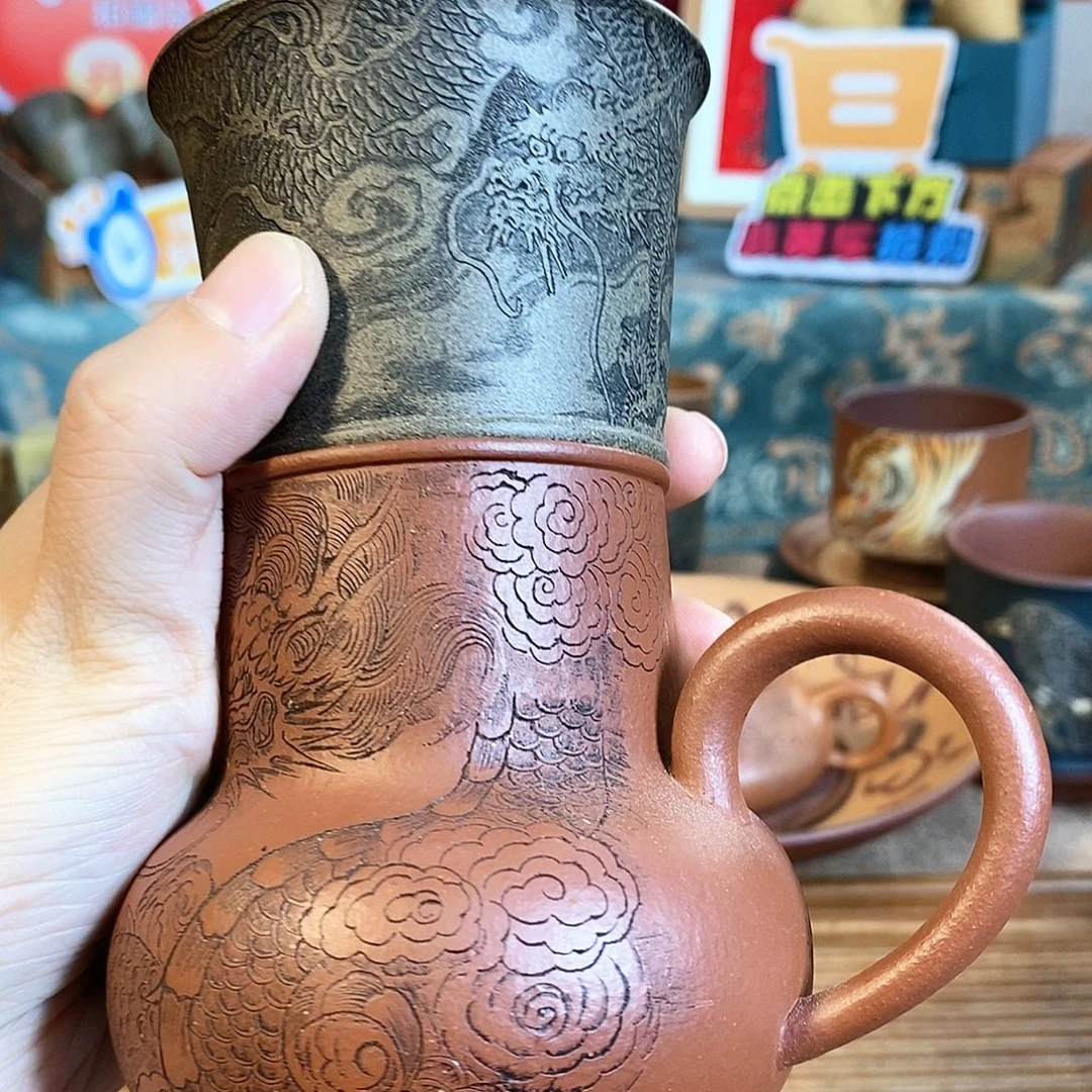 紫砂茶杯宜兴紫砂杯