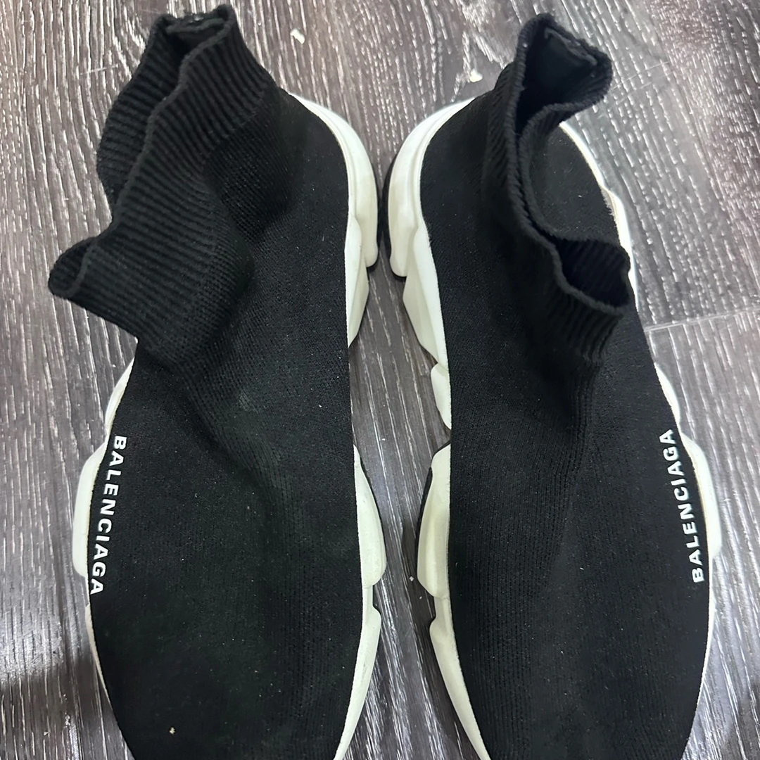 95新 Alexander McQueen/亚历山大·麦昆 巴黎世家袜子鞋