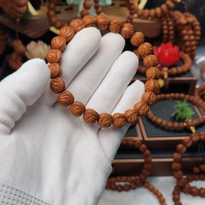 吊坠桃核亚*11玉龙脊手串