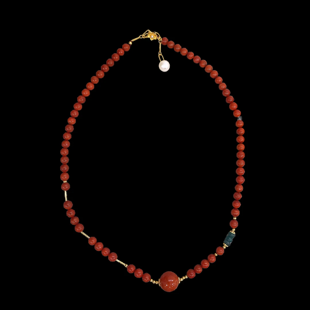 4200-南红项链（多样性，发一）