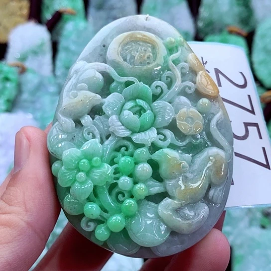 翡翠未镶嵌吊坠(不含链)