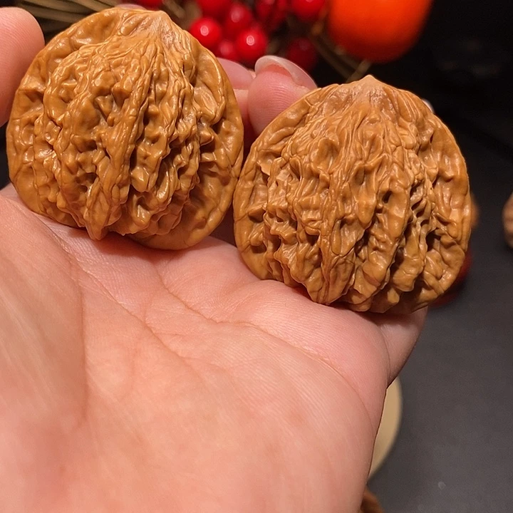 把件文玩核桃40虎头