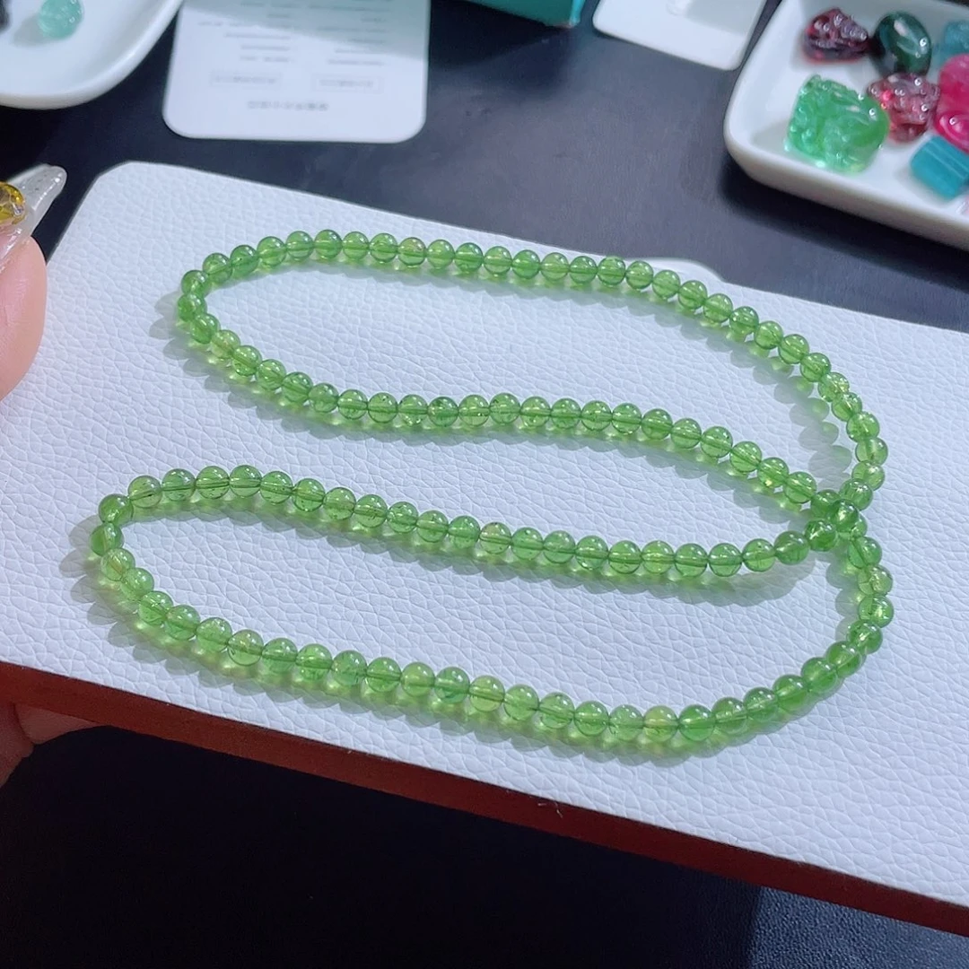 碧玺未镶嵌手链5mm左右