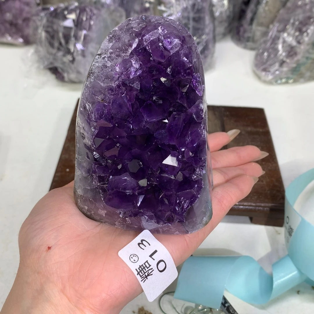 紫晶摆件未镶嵌水晶