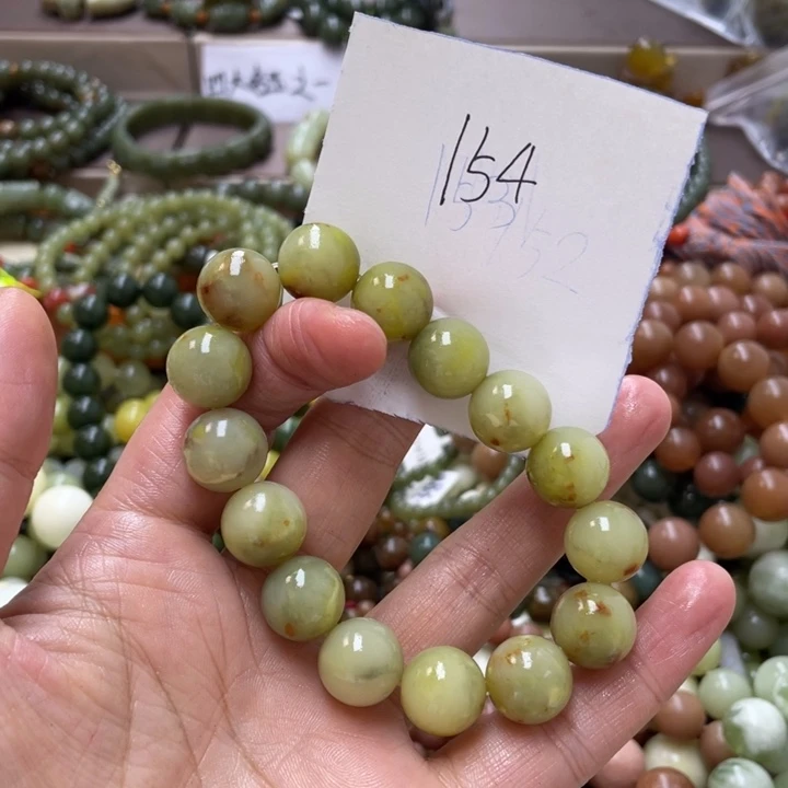 未镶嵌蛇纹石玉手链