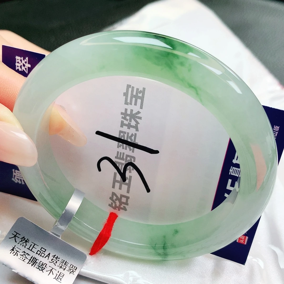 翡翠未镶嵌手镯缅甸天然a货翡翠手镯
