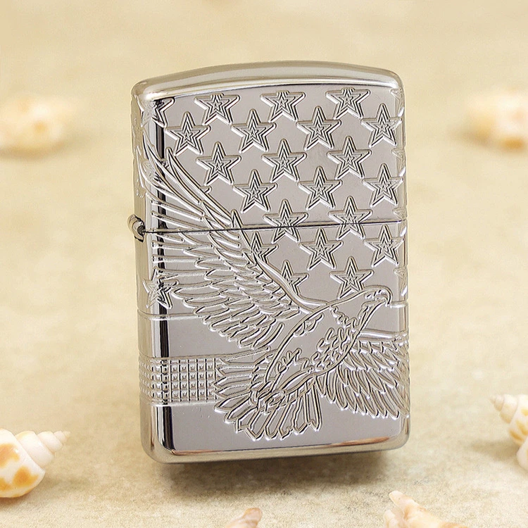 ZIPPO打火机 49027 鹰之展翅星海 煤油打火机 MBJ1