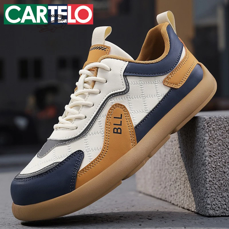 卡帝乐鳄鱼阿甘男鞋秋季潮流百搭宽头板鞋男士开车软底休闲运动鞋