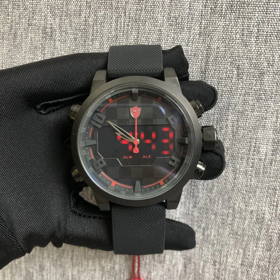 【捡大漏】美国原装正品Shark手表钢壳,双进口机芯专柜2500男士手表