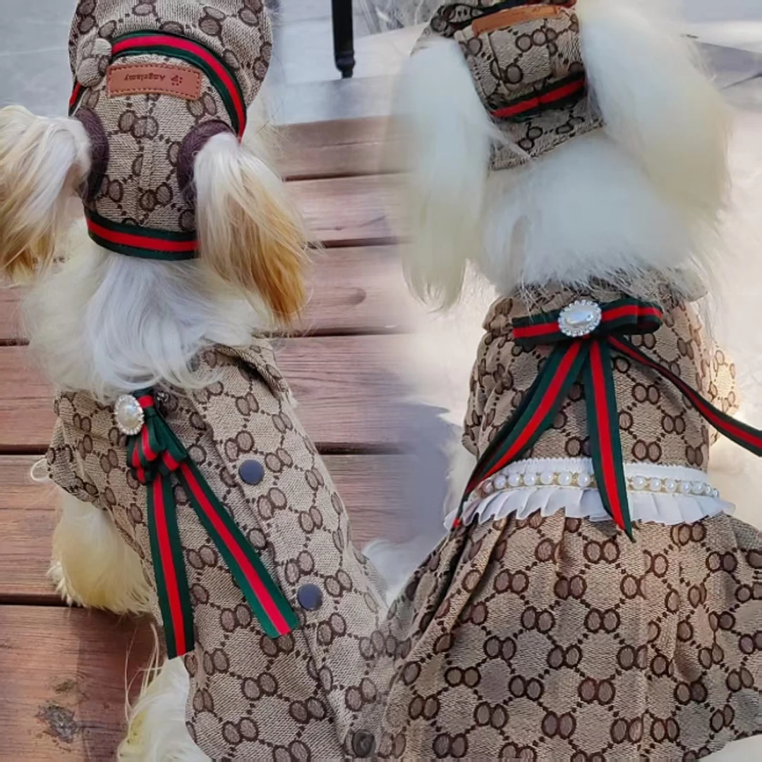 直播福利潮牌宠物衣服遮阳帽渔夫帽项链清仓宠物用品秒杀犬猫通用