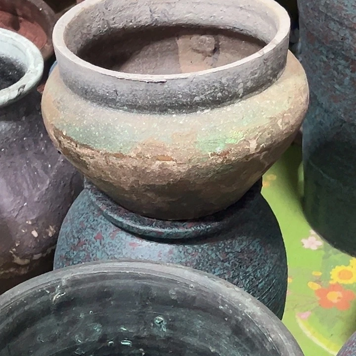 粗陶盆默认打孔高13口16