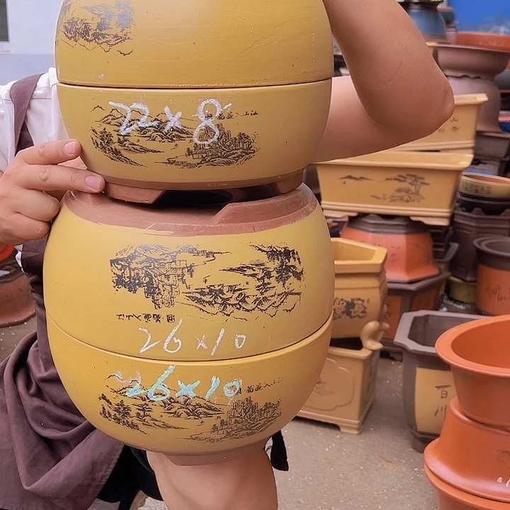 紫砂花盆紫砂花盆