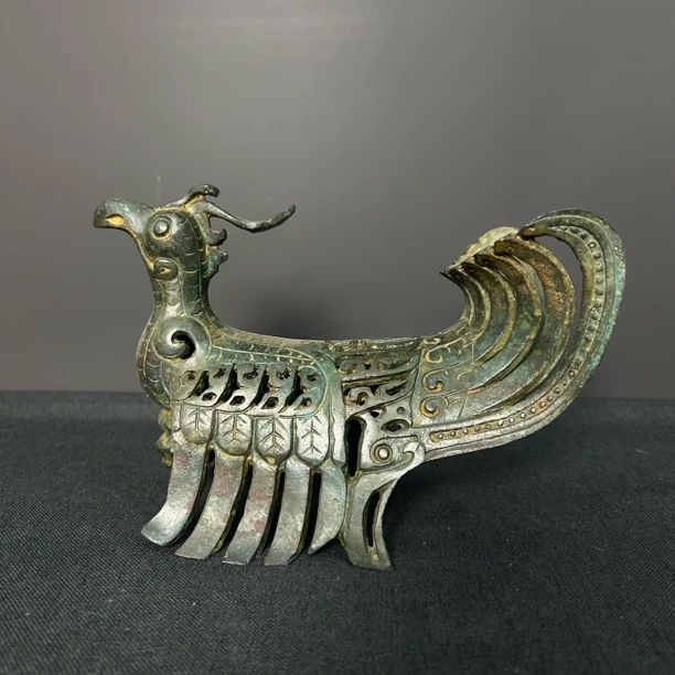 三星堆神鸟青铜器纯铜摆件收藏品鸟尊工艺品精品铜器