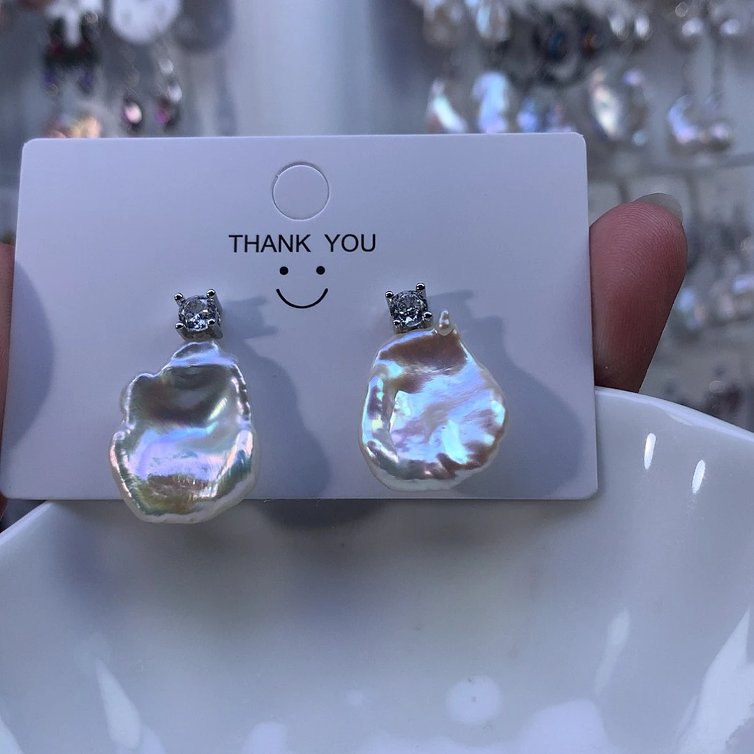 合金耳饰淡水珍珠特价4639