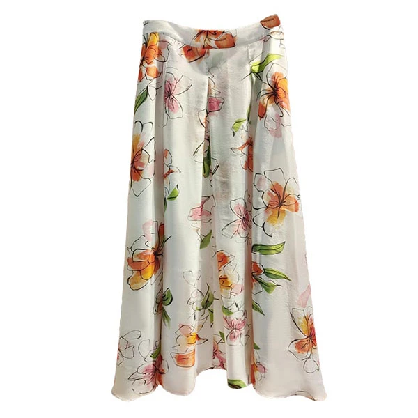 【晨粉专享价】碎花气质浪漫花朵丝滑垂感显瘦半裙KL2A731AA