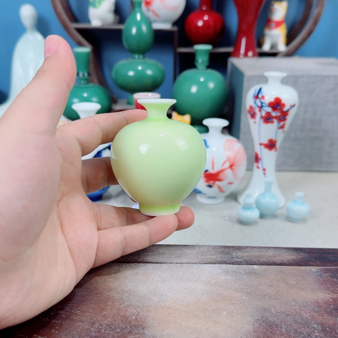 陶瓷手工小花器摆件