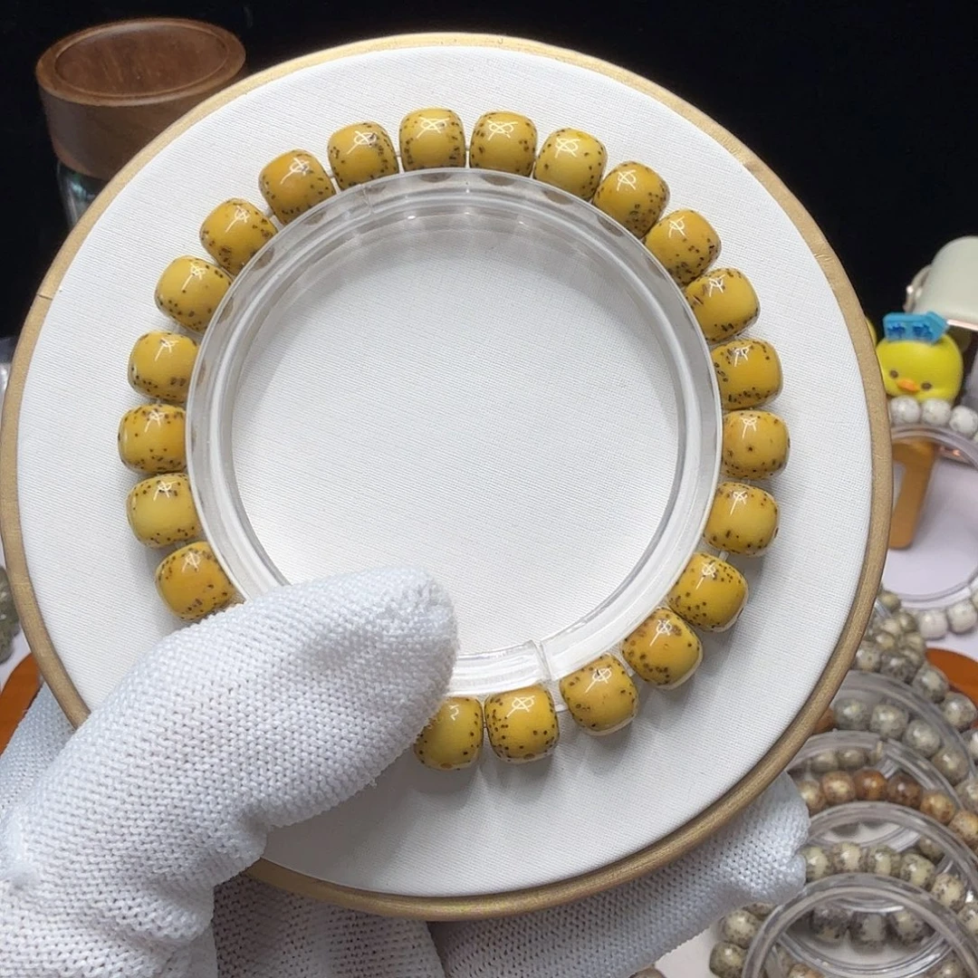 星月菩提吊坠顺白通体