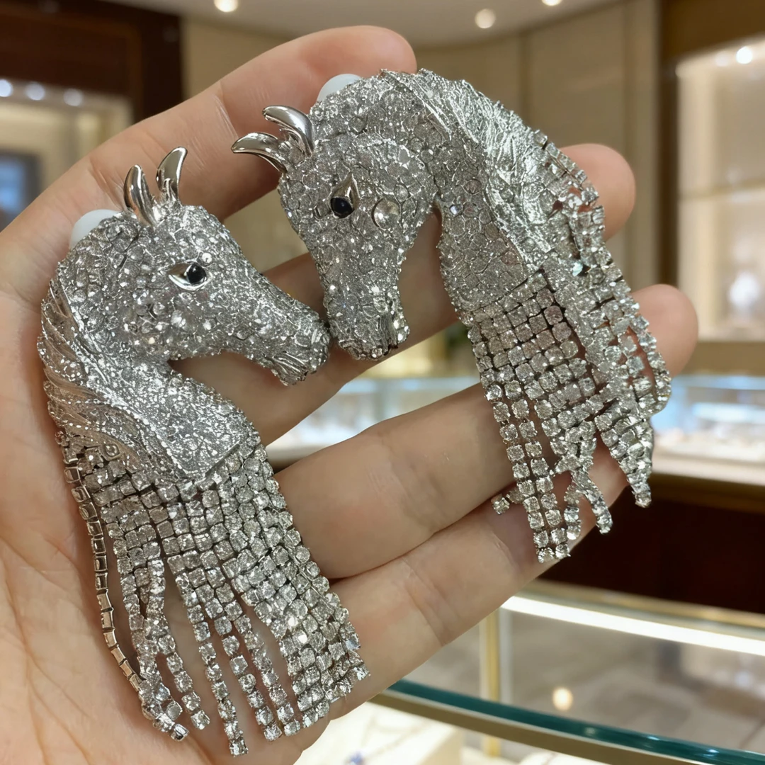 流苏马 重工耳饰