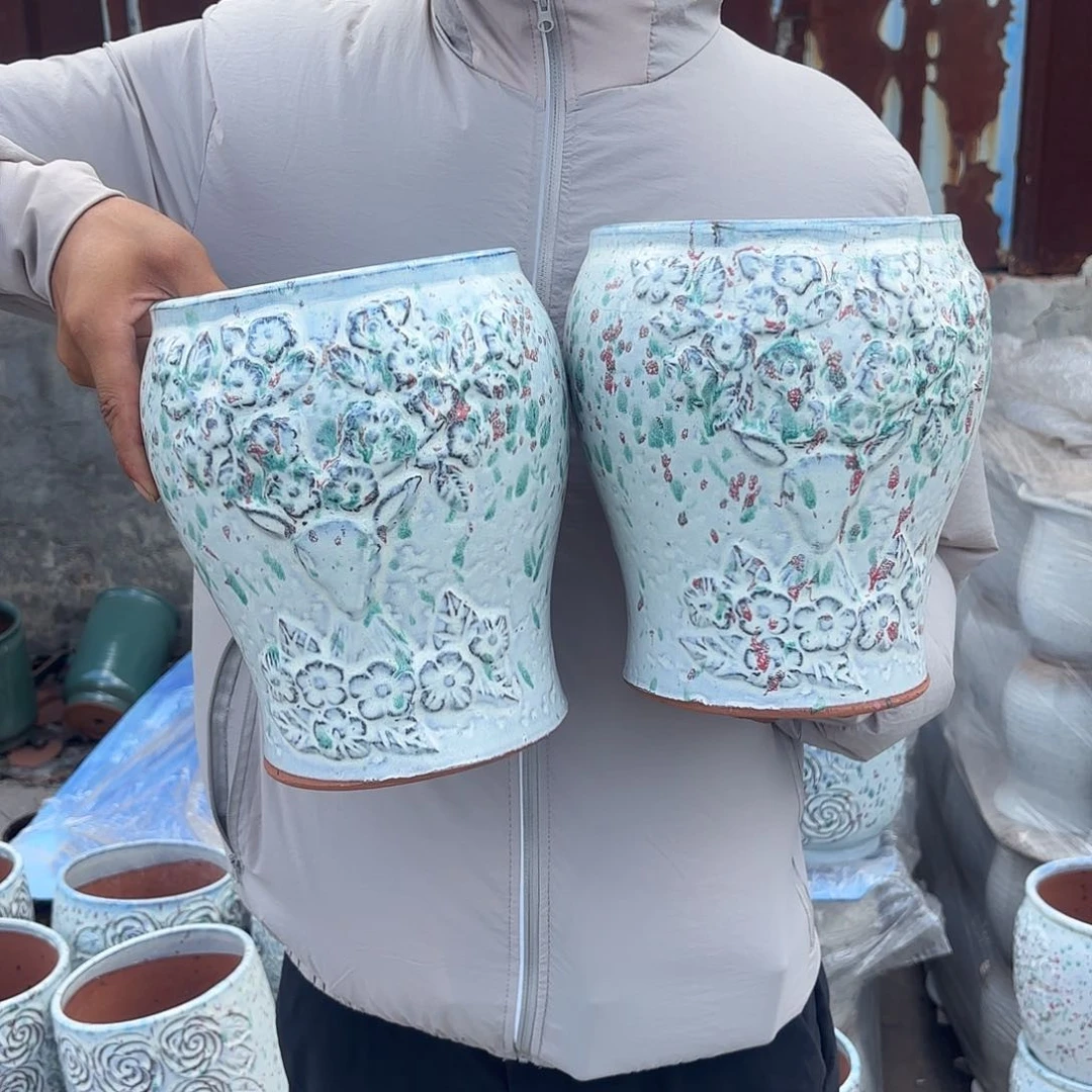 鹿梅花两个口径18高度22