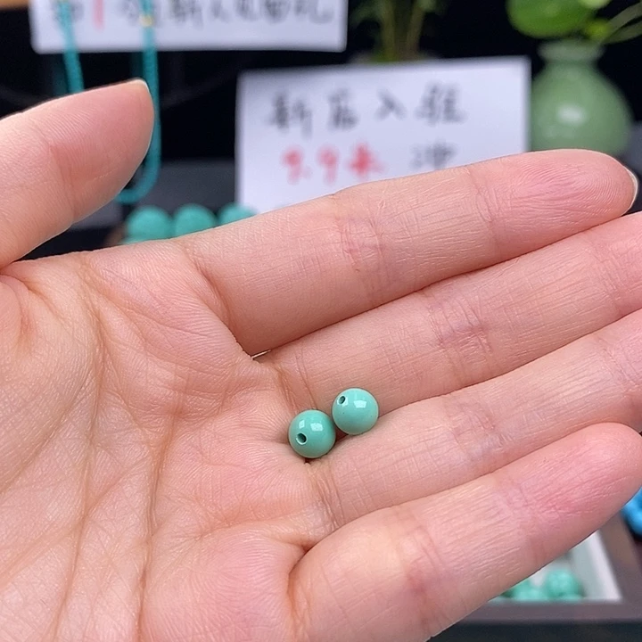 闲***闲湖北精品圆珠6mm一对