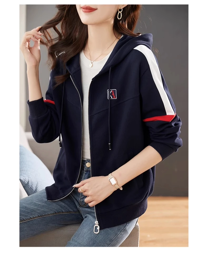 《主1》孤品轻奢定制2024女装卫衣修身气质百搭收腰时尚潮流