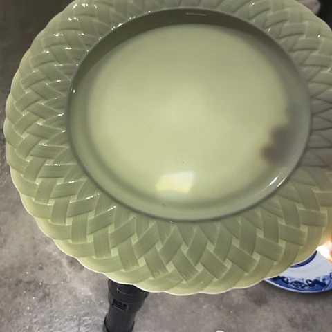陶瓷10寸大球泥盘两个
