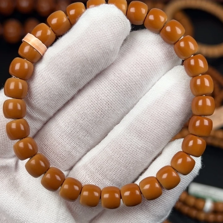 橄榄核手串/手链橄榄核尖直切单圈0.76cm