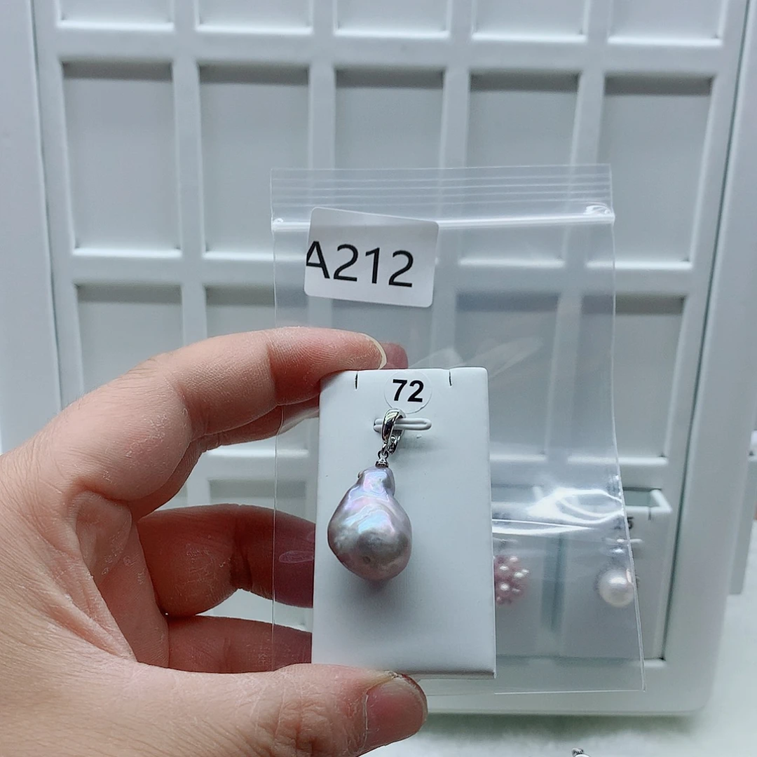 合金吊坠(不含链)淡水珍珠