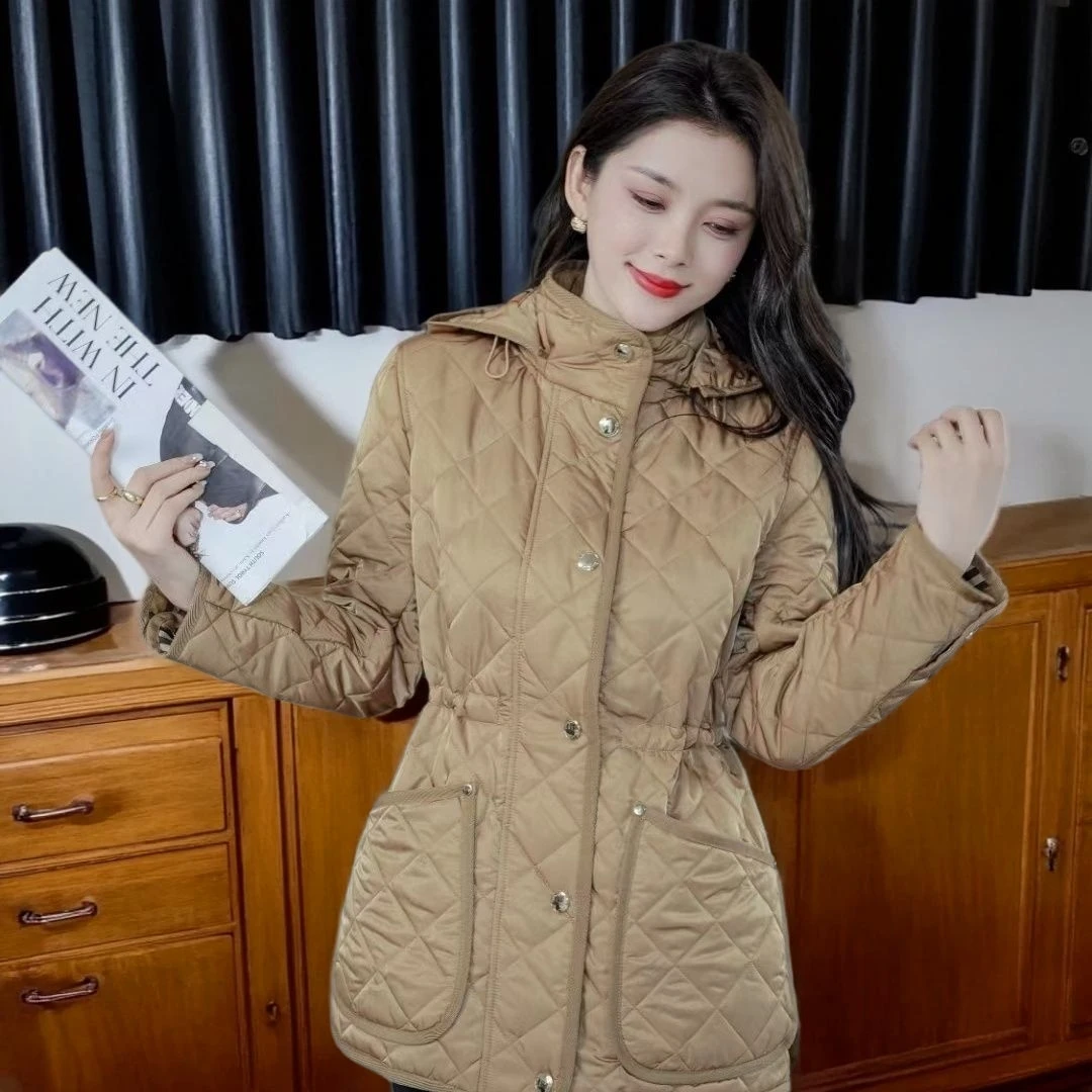 【MCHEN】秋上新帽子可拆中长款棉服-8288