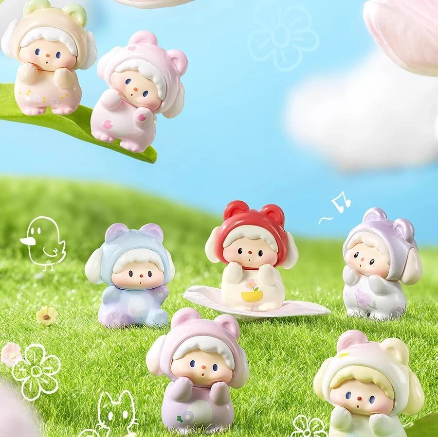 【代拆】噜噜狗的小熊派对二代萌粒系列盲盒兔兔手办