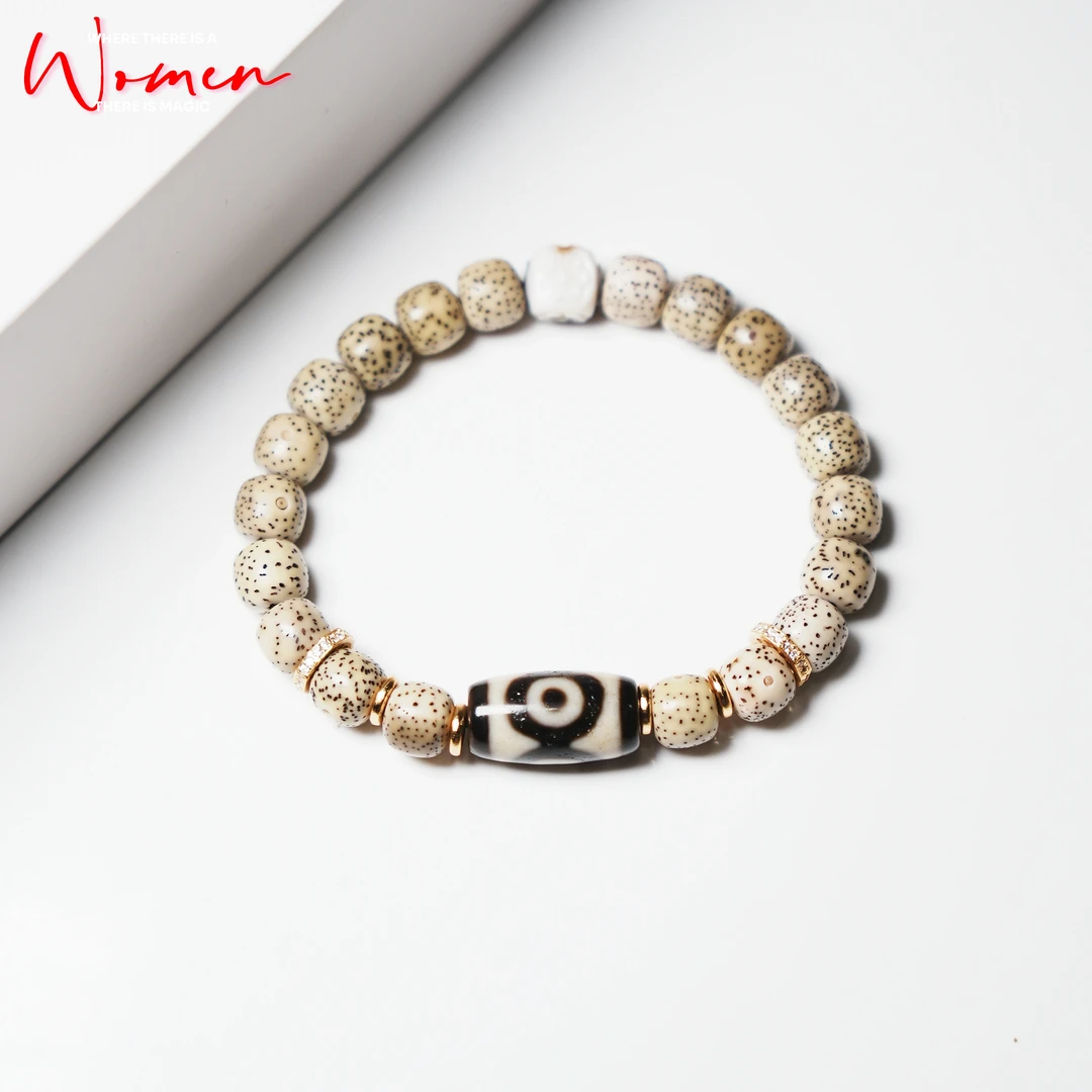 岚宫措 | 星月三眼天珠手链（多样性发货）L432