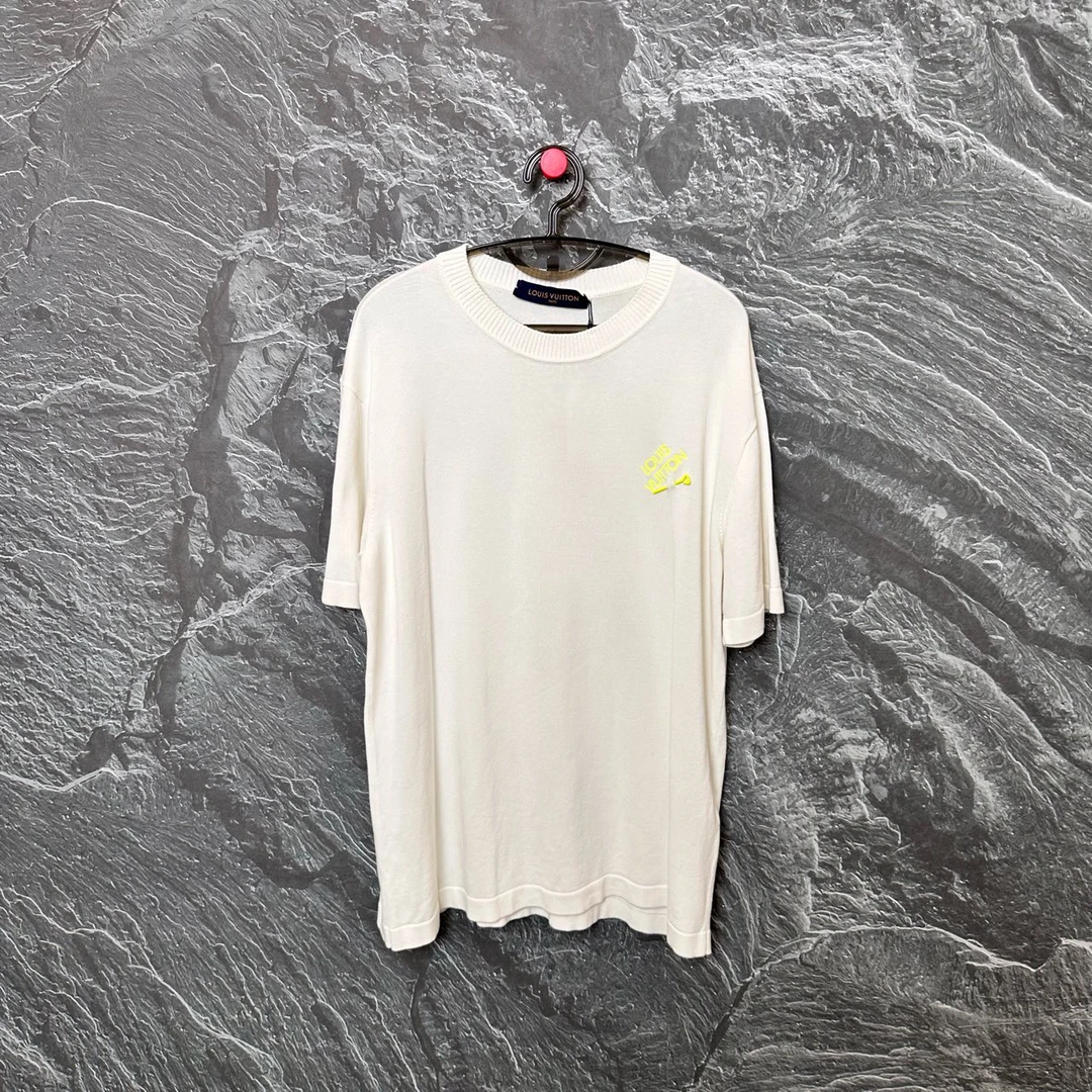 99新 LouisVuitton/路易威登 白色别针针织短袖 尺码：L 10737