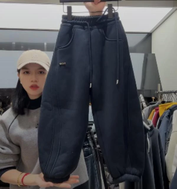 杭州六小六正版BY LIUXIAOLIU秋冬季儿童加绒卫裤20415（厚绒）