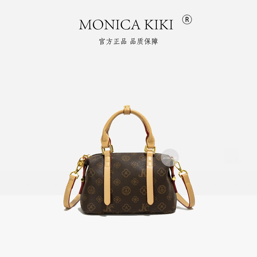 MONICA KIKI/莫妮卡奇奇2025新款经典复古小众百搭单肩斜挎包