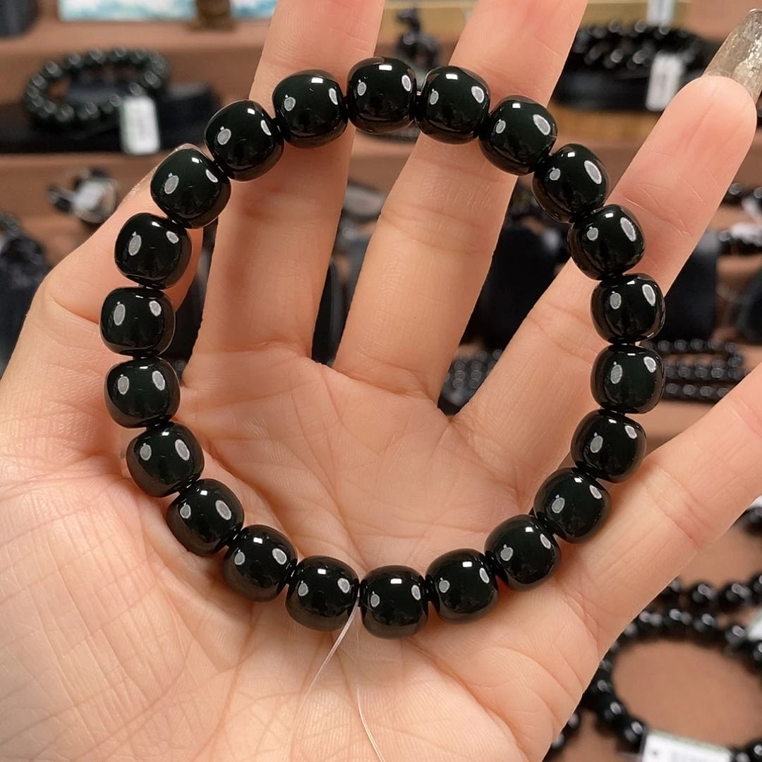 ᥫ***。和田玉未镶嵌手链10