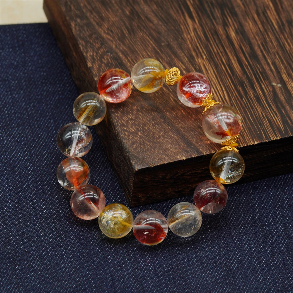 【锦鲤胶花】  老旷珍藏级水晶手串（多样性发一）