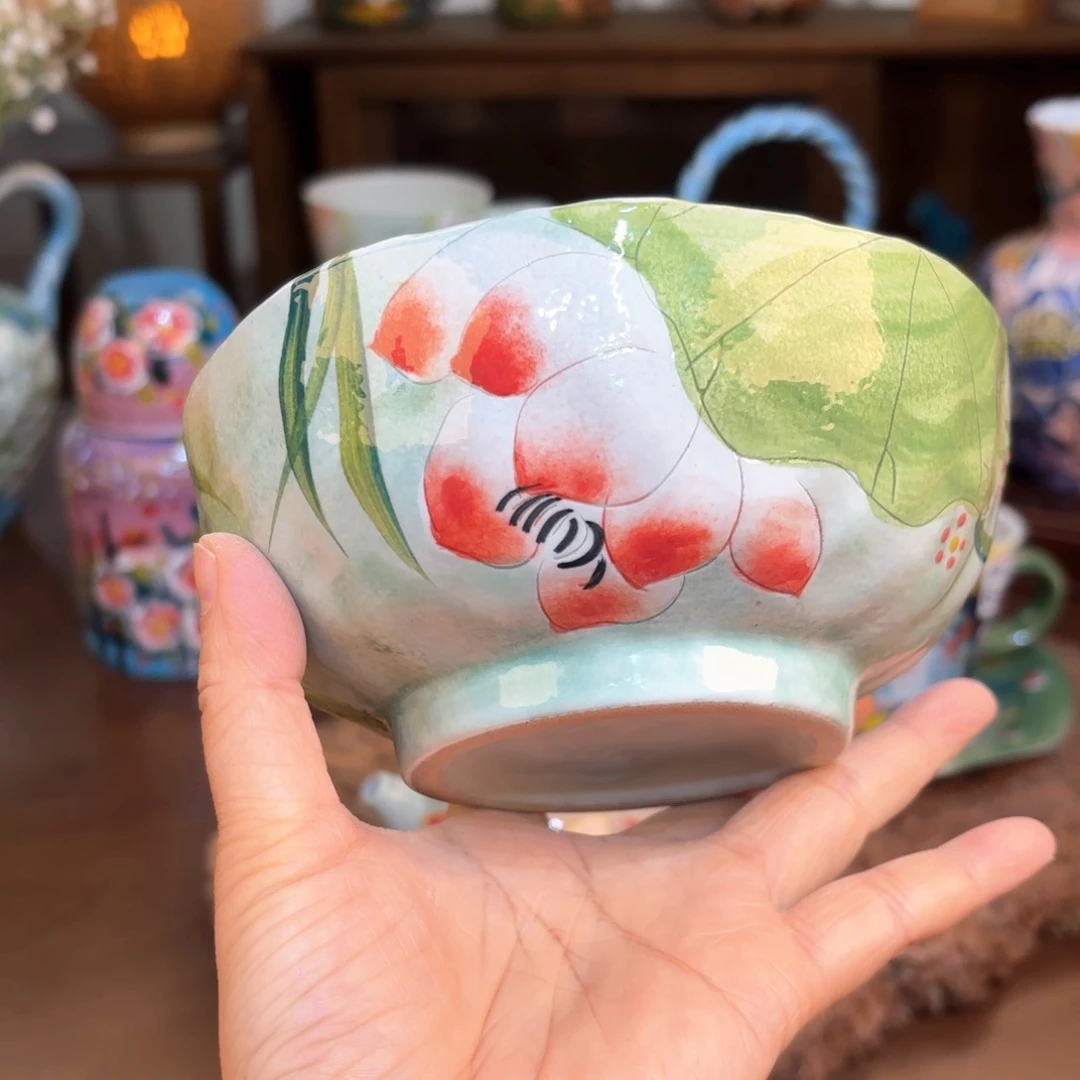 景德镇手绘高温釉下彩陶瓷茶具