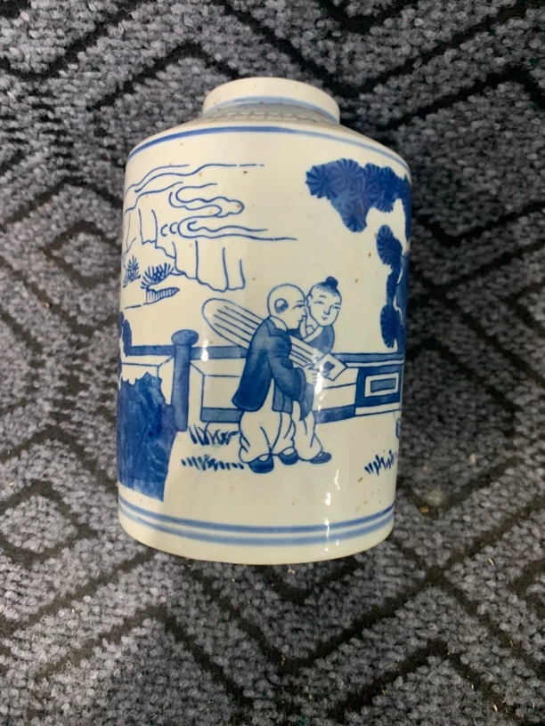 青花釉里红瓷器摆件