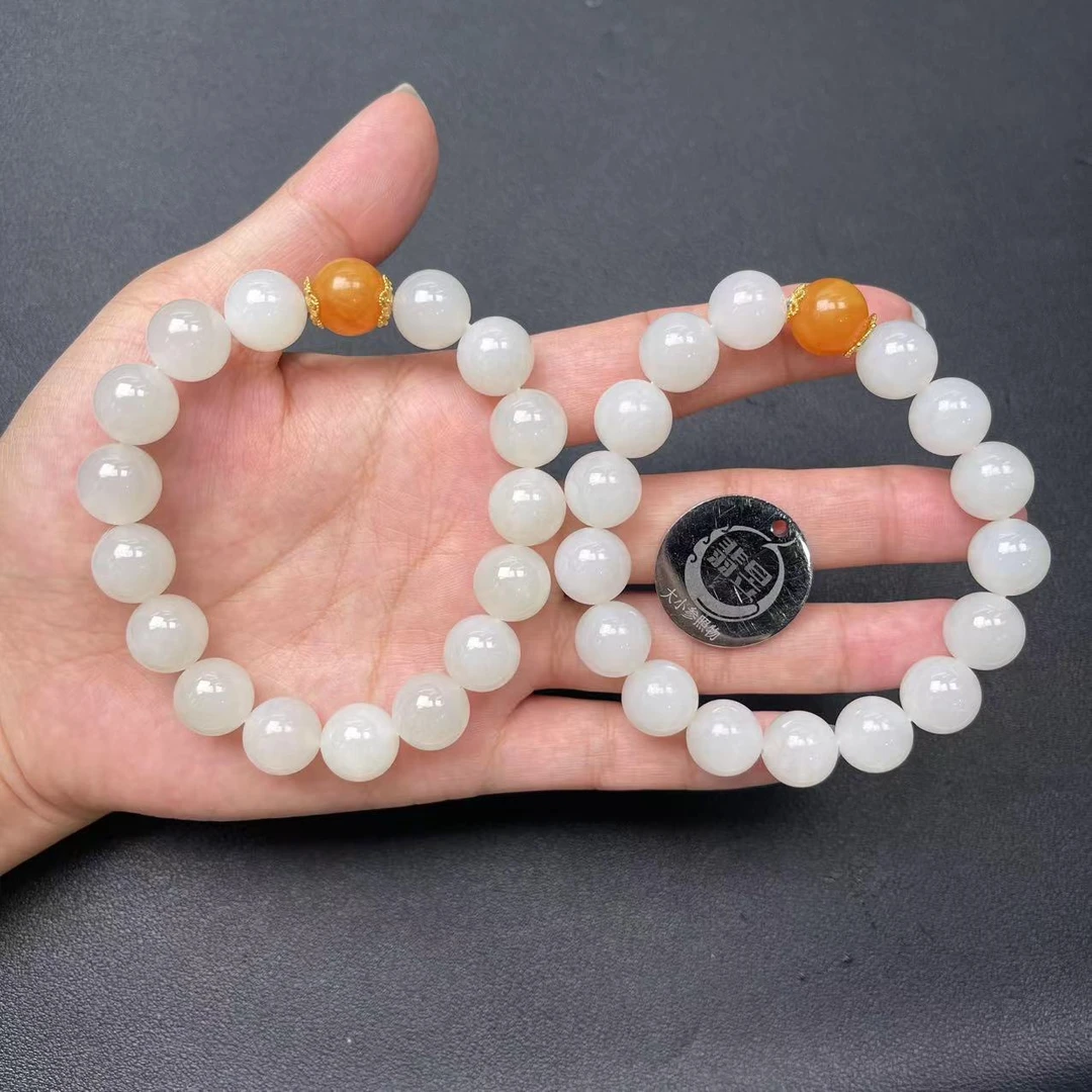 38291T28-3BH20-和田玉手串/约11+/约16颗/-多样性发其一