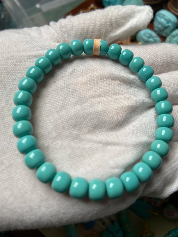原矿绿松石精品手串